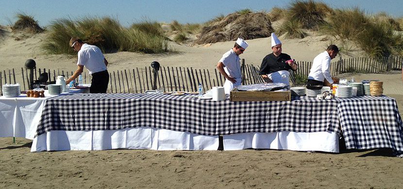 comunchef, événement entreprise - repas sur la plage